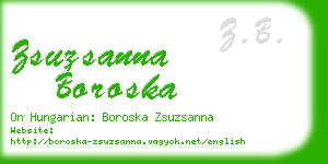 zsuzsanna boroska business card